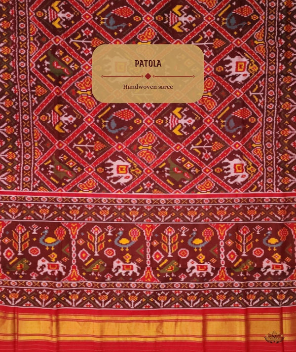 Patola Semi Double Ikat Sarees