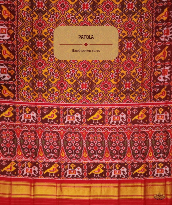 Patola Semi Double Ikat Sarees