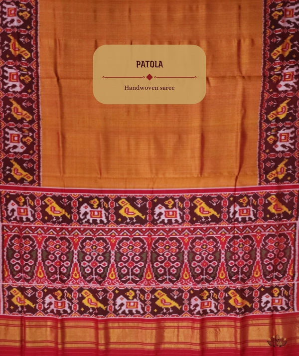 Patola Semi Double Ikat Sarees