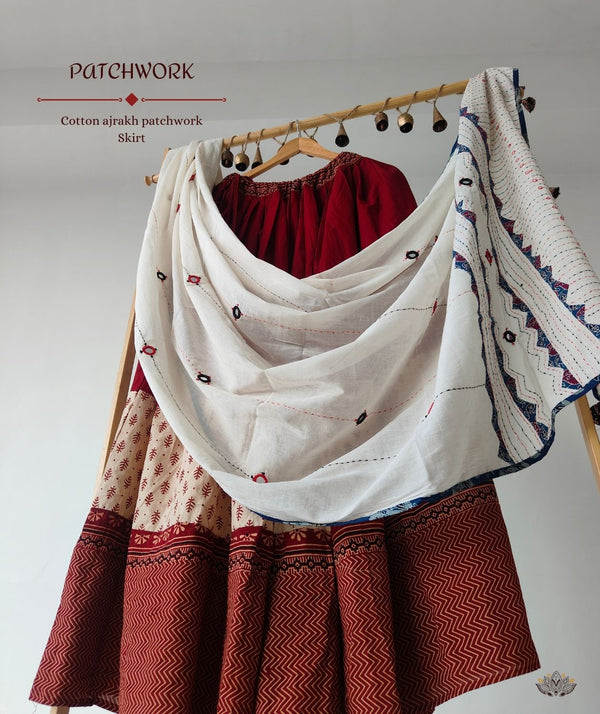 Barmer Applique Lehenga Dupatta Set