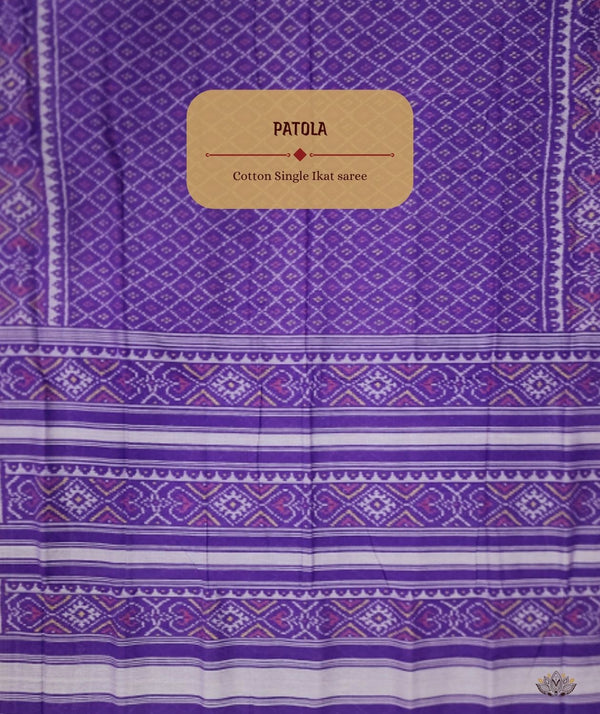 Cotton Single Ikat Patola Saree