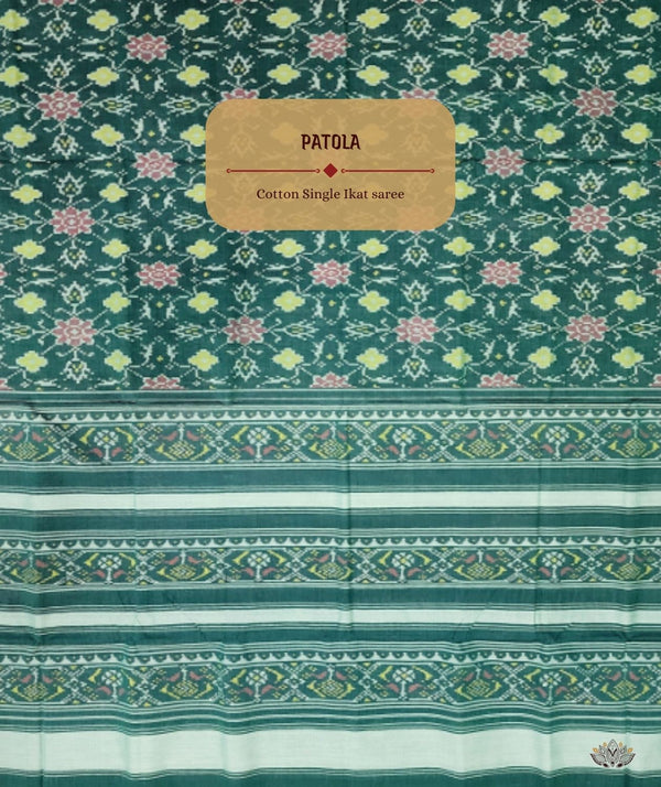 Cotton Single Ikat Patola Saree