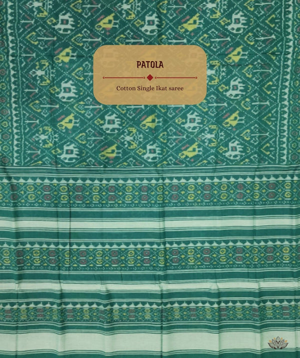 Cotton Single Ikat Patola Saree