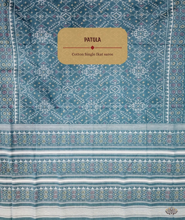 Cotton Single Ikat Patola Saree
