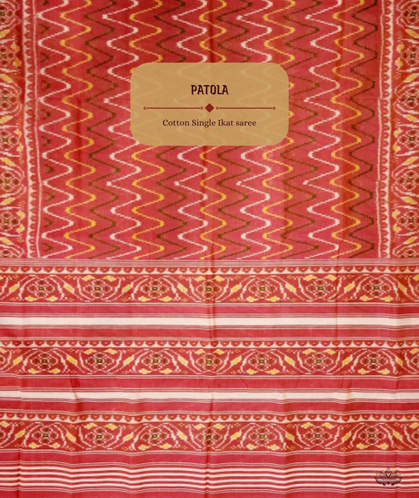 Cotton Single Ikat Patola Saree