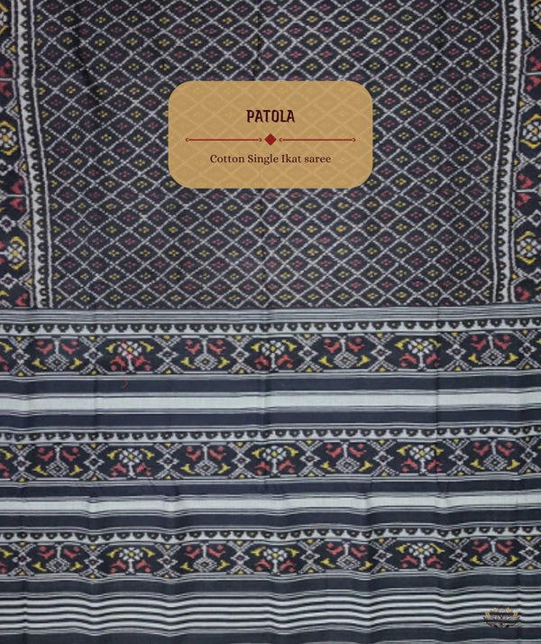 Cotton Single Ikat Patola Saree