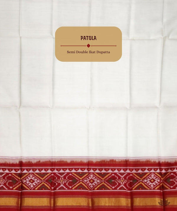 SEMI DOUBLE IKAT PATOLA DUPATTA