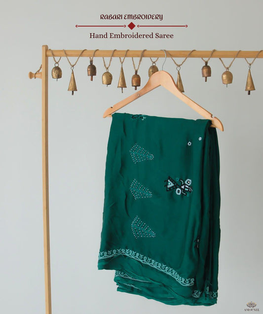 Rabari Embroidery Saree
