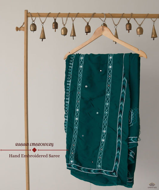 Rabari Embroidery Saree