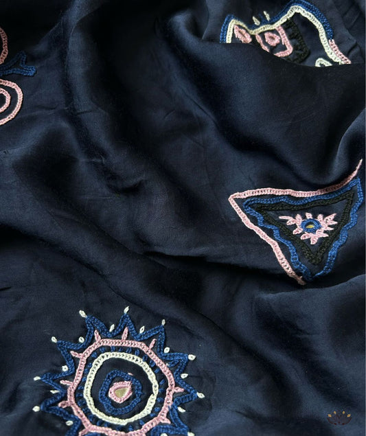 Rabari Embroidery Saree