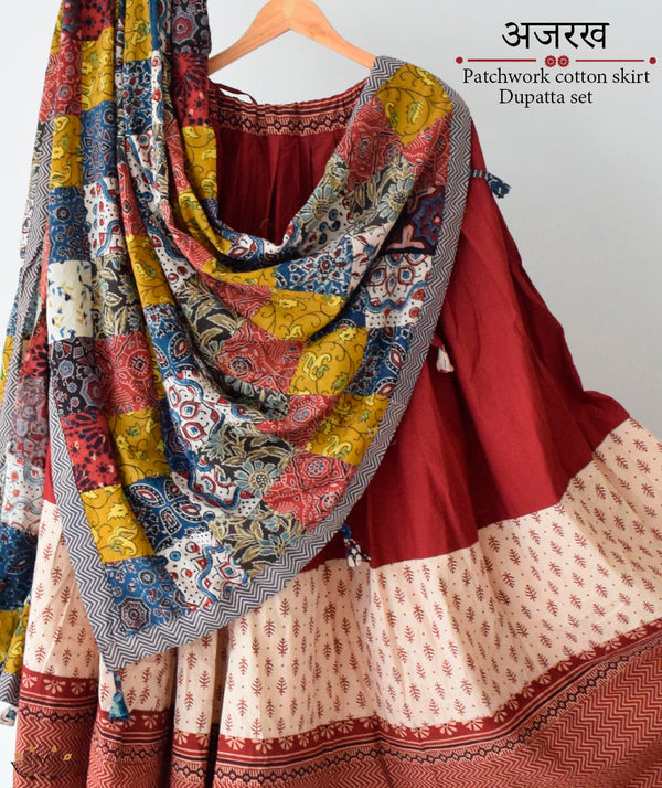 Barmer Applique Lehenga Dupatta Set