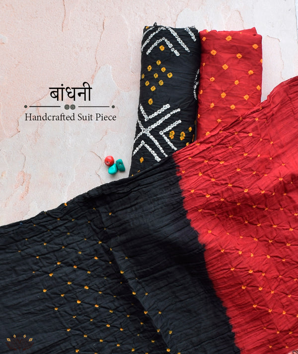 BANDHANI COTTON SUIT PIECE