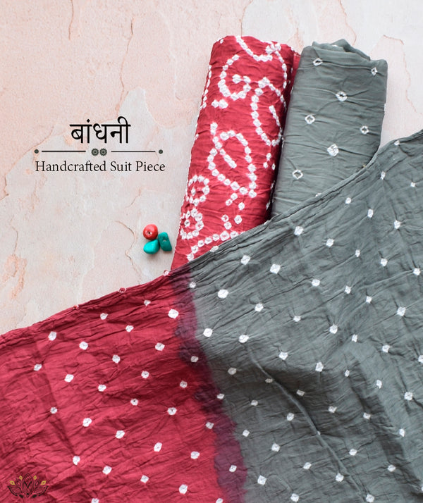 BANDHANI COTTON SUIT PIECE