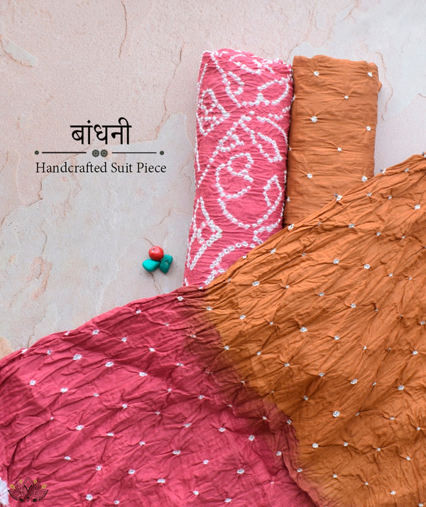 BANDHANI COTTON SUIT PIECE