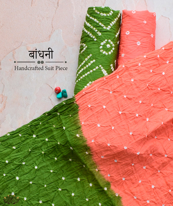 BANDHANI COTTON SUIT PIECE