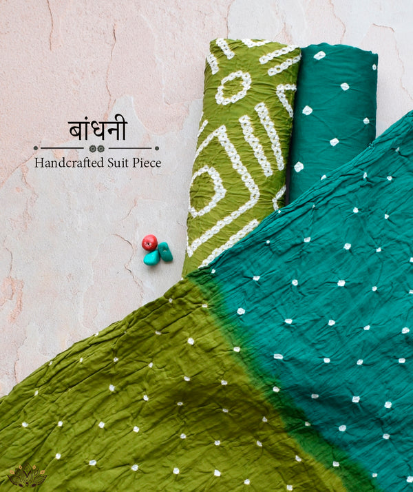 BANDHANI COTTON SUIT PIECE