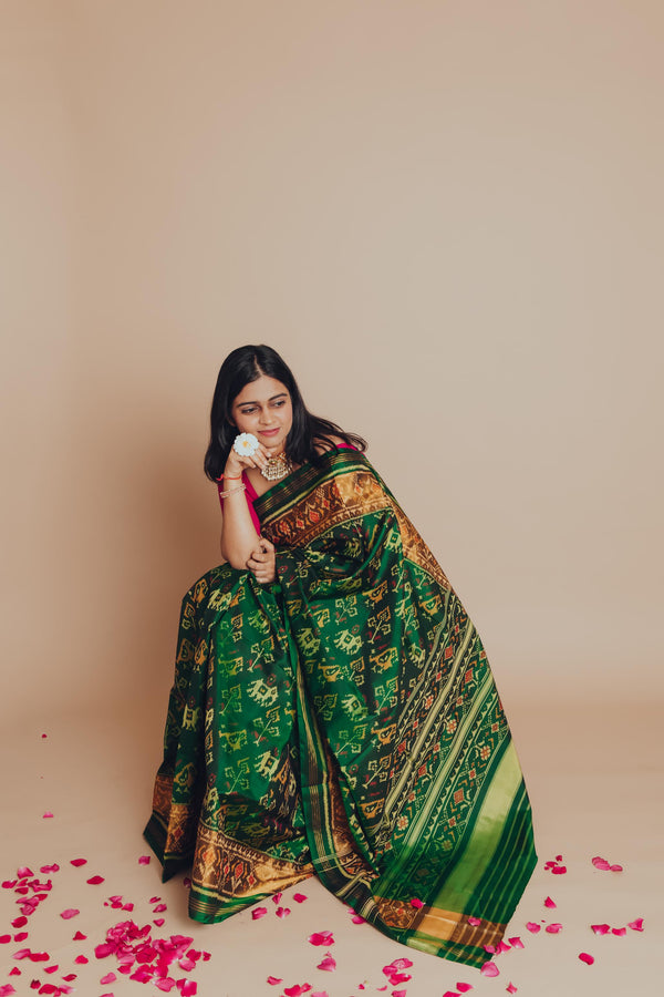 Silk Single Ikat Patola Saree