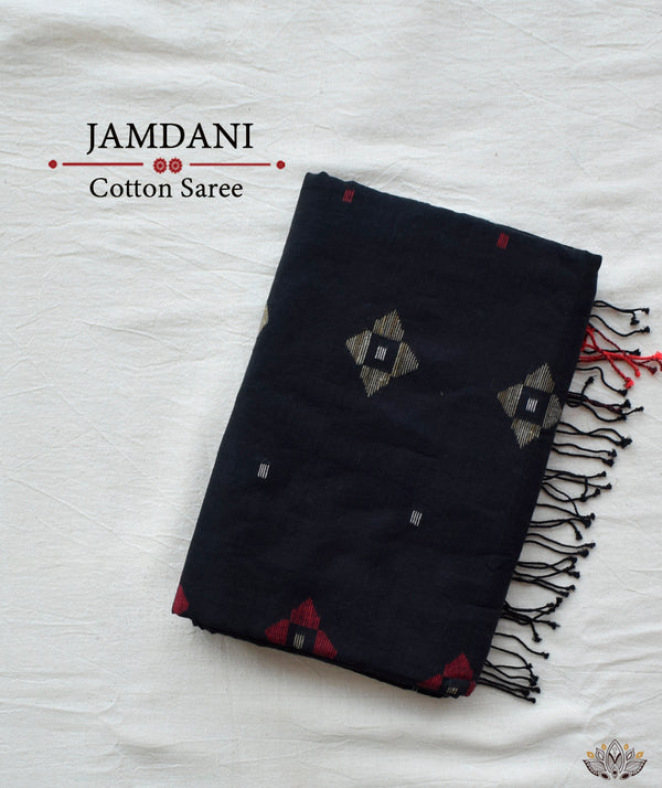 EXCLUSIVE JAMDANI MUSLIN COTTON HANDMADE SAREE