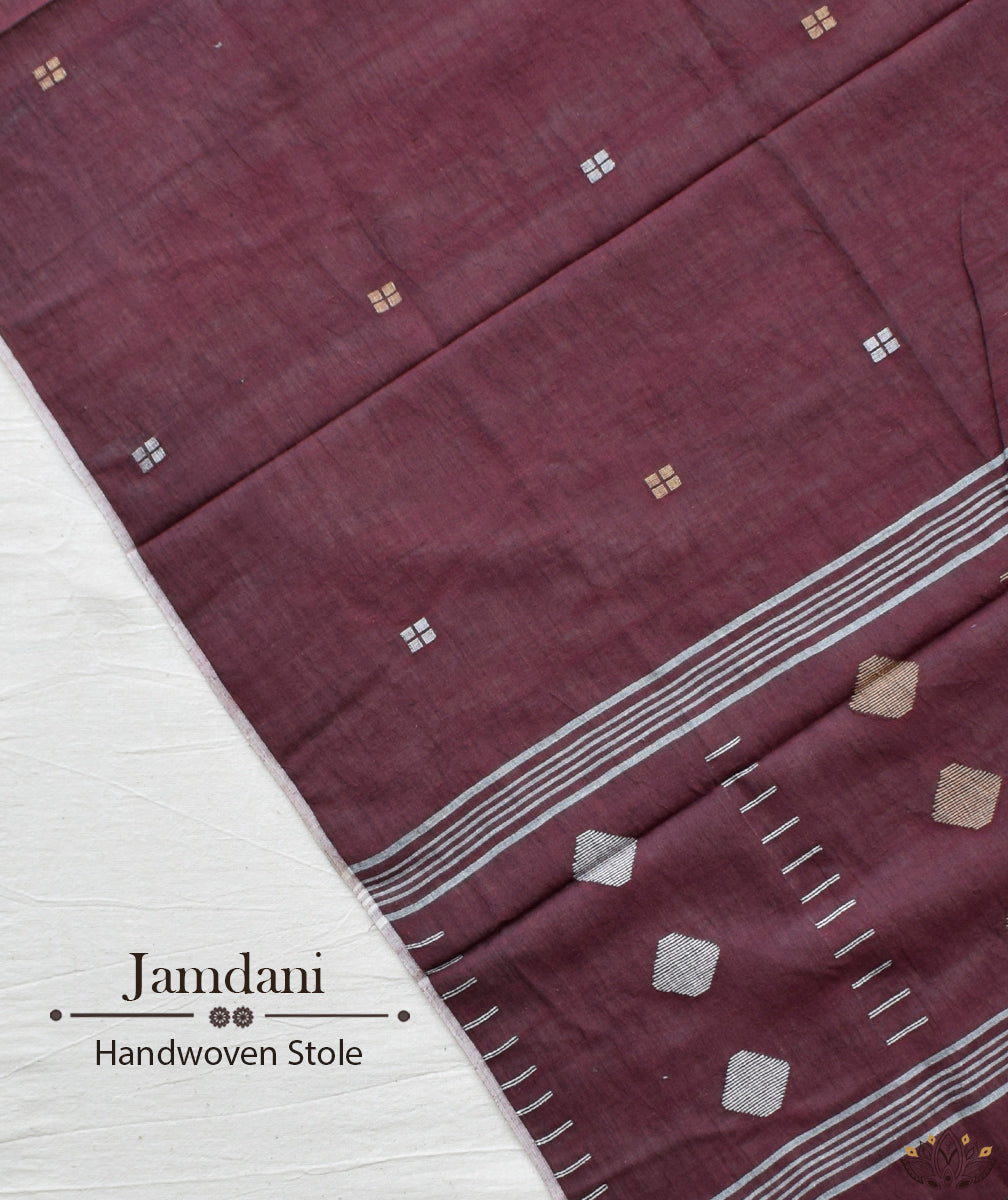 JAMDANI COTTON HANDMADE STOLE