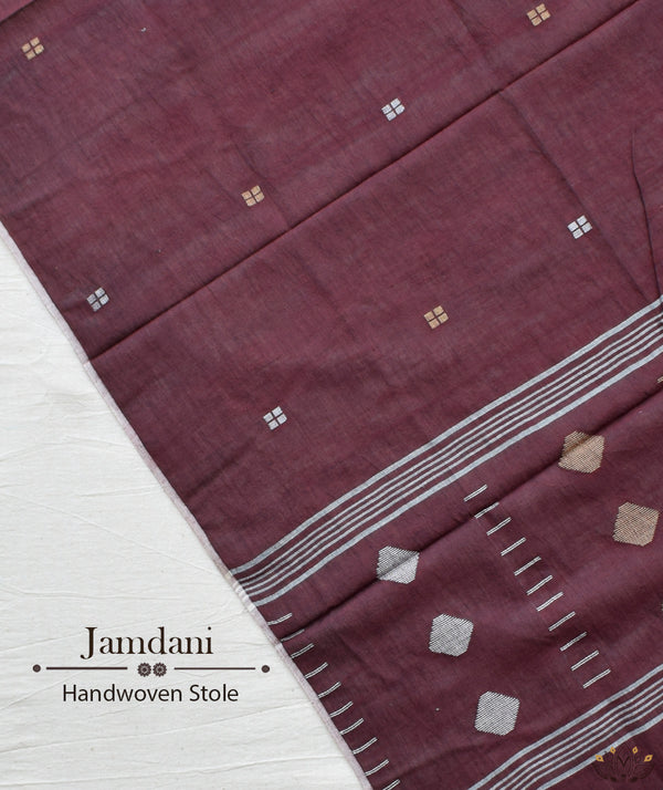 JAMDANI COTTON HANDMADE STOLE