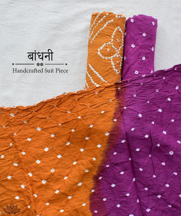 BANDHANI COTTON SUIT PIECE
