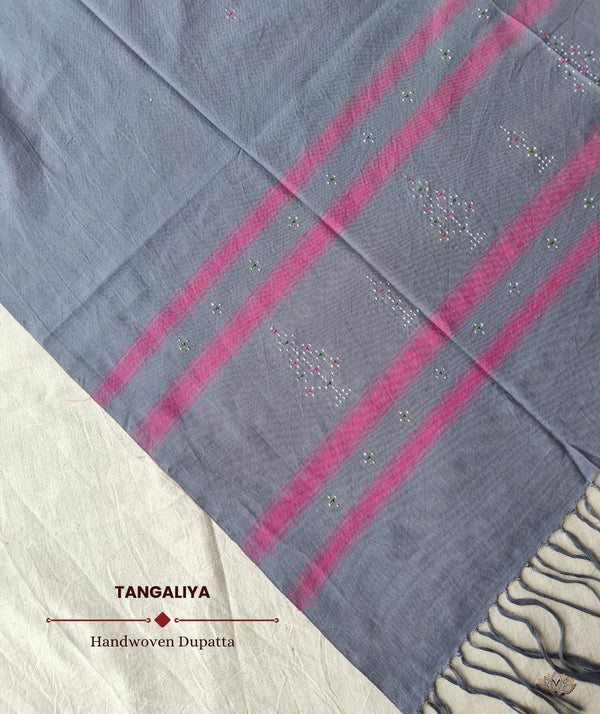TANGALIYA COTTON HANDWOVEN DUPATTA