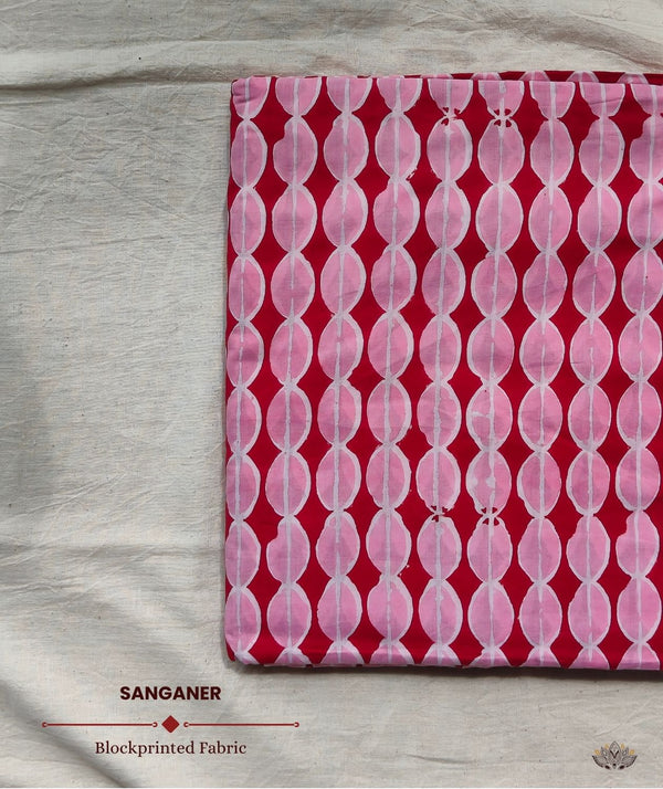 Sanganer Handblock Printed Yardage Fabric