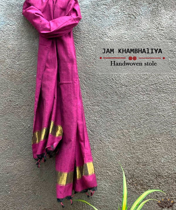 JAM KHAMBHADIYA HAND WOVEN STOLE