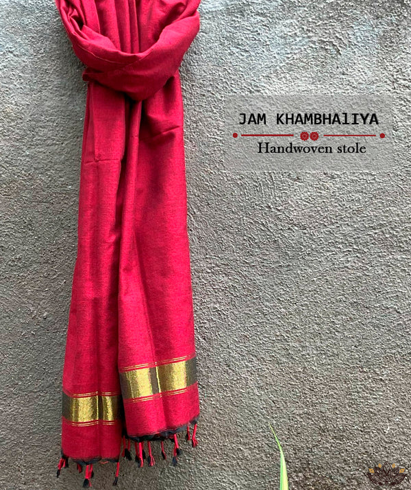 JAM KHAMBHADIYA HAND WOVEN STOLE