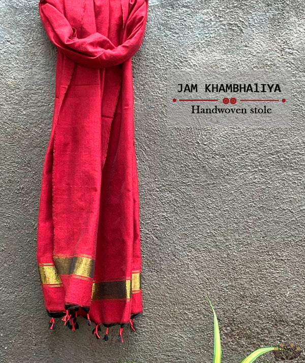 JAM KHAMBHADIYA HAND WOVEN STOLE