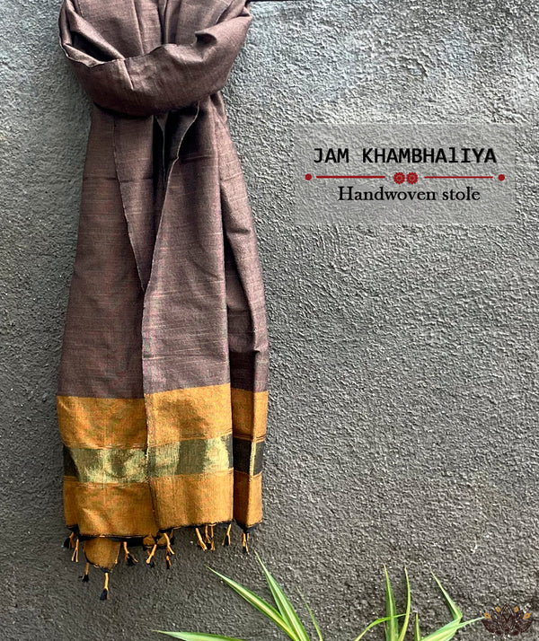 JAM KHAMBHADIYA HAND WOVEN STOLE