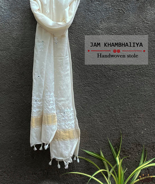 JAM KHAMBHADIYA HAND WOVEN STOLE