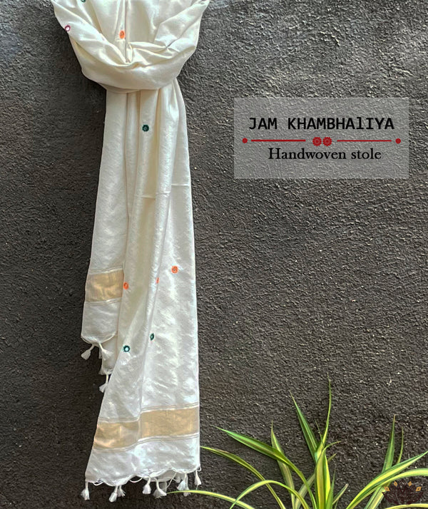 JAM KHAMBHADIYA HAND WOVEN STOLE
