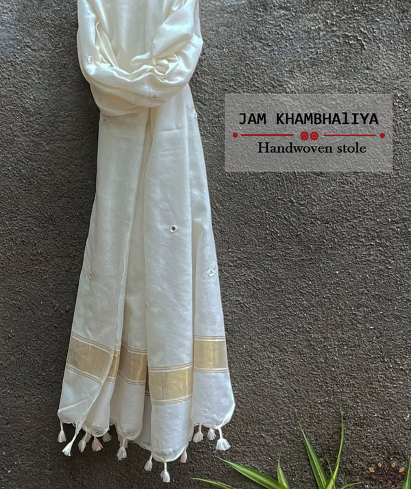 JAM KHAMBHADIYA HAND WOVEN STOLE