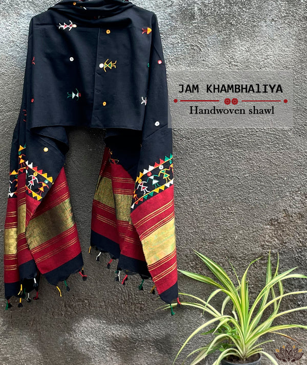 JAM KHAMBHADIYA HAND WOVEN SHAWL