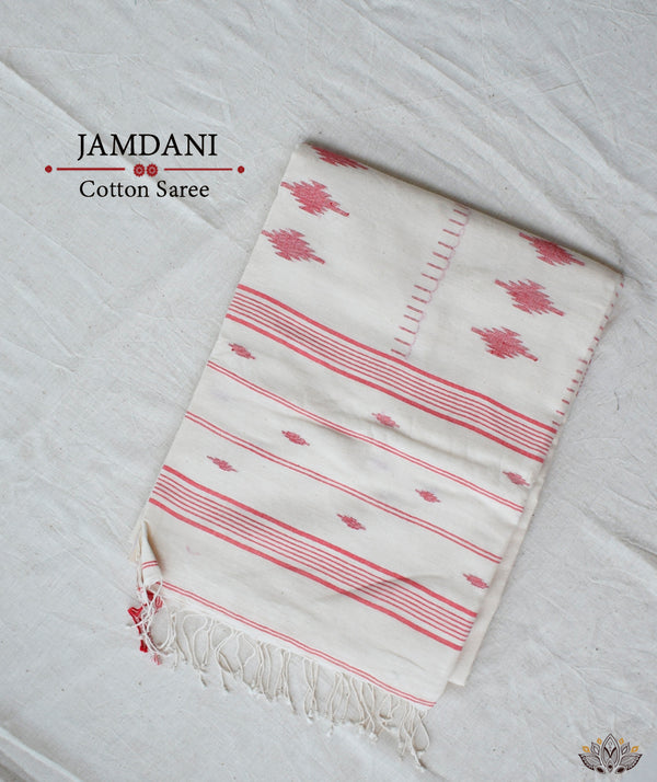 JAMDANI COTTON HANDMADE SAREE