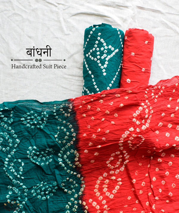 BANDHANI COTTON SUIT PIECE