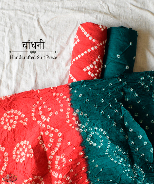 BANDHANI COTTON SUIT PIECE