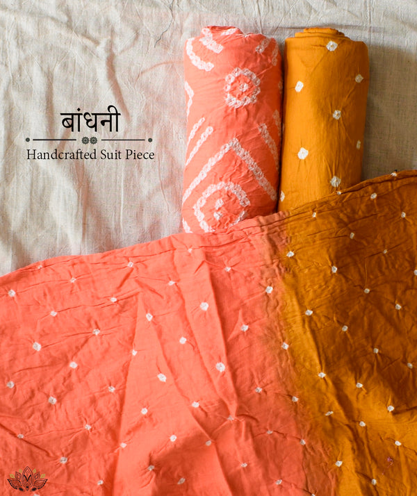 BANDHANI COTTON SUIT PIECE