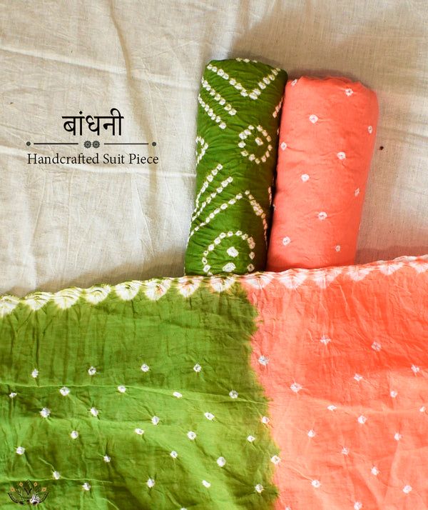BANDHANI COTTON SUIT PIECE