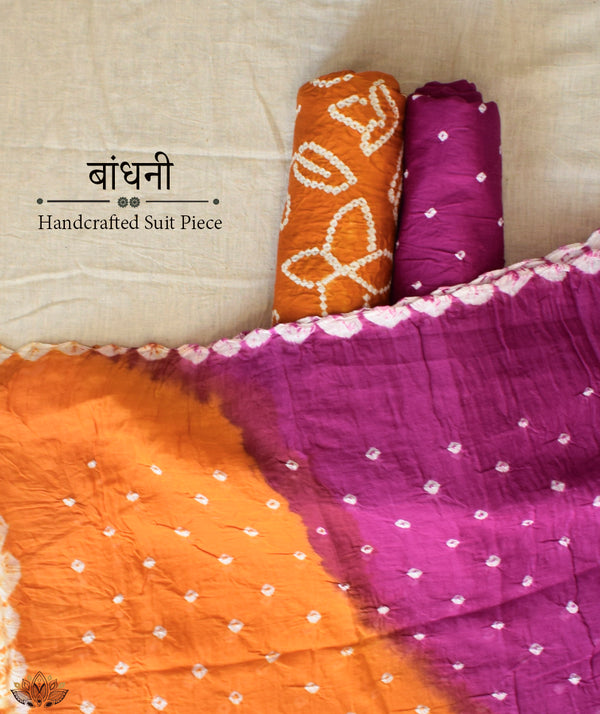 BANDHANI COTTON SUIT PIECE