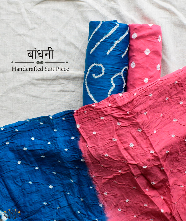 BANDHANI COTTON SUIT PIECE