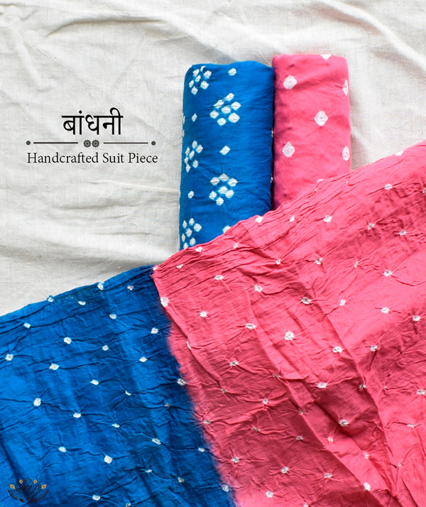 BANDHANI COTTON SUIT PIECE