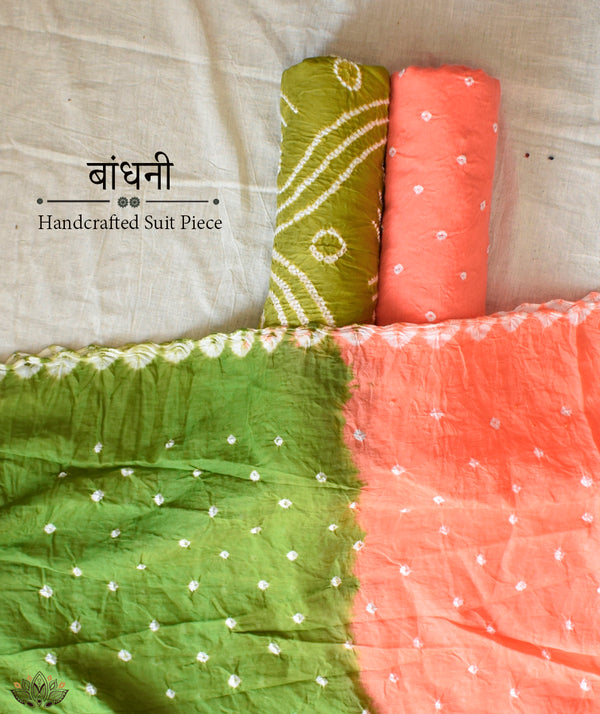 BANDHANI COTTON SUIT PIECE