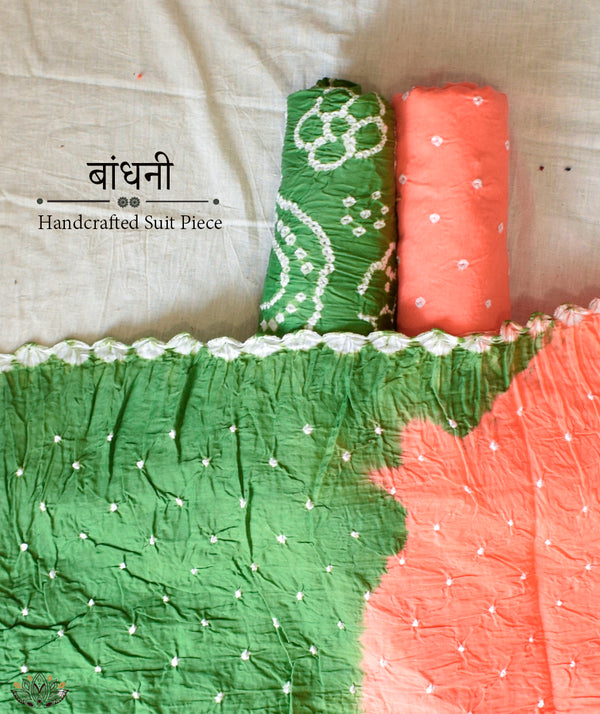 BANDHANI COTTON SUIT PIECE