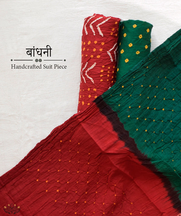 BANDHANI COTTON SUIT PIECE