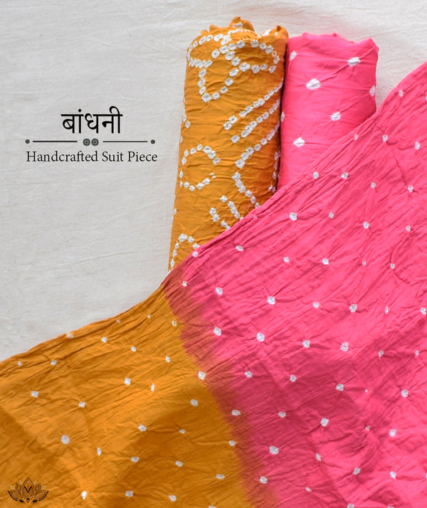 BANDHANI COTTON SUIT PIECE