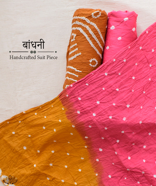 BANDHANI COTTON SUIT PIECE
