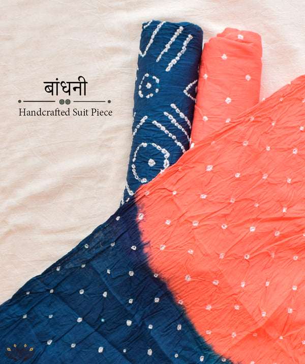 BANDHANI COTTON SUIT PIECE