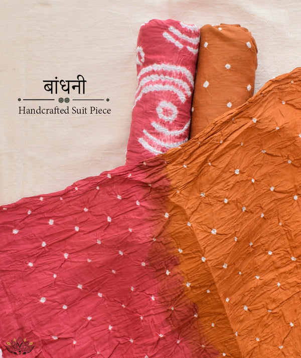BANDHANI COTTON SUIT PIECE